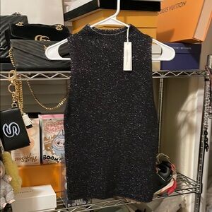 Vince Sparkle Knit Sleeveless Top